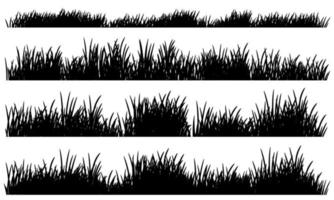 gras zwart en wit vector