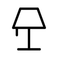 illustratie vectorafbeelding van tafellamp icon vector