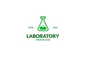 plat glas laboratorium logo vector ontwerpsjabloon