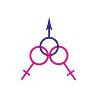 geslacht logo afbeelding ontwerp vector