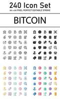 bitcoin-pictogrampakket vector