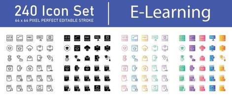 e-learning icoonpakket vector