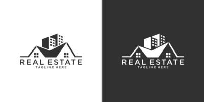 dak en huis logo vector ontwerpconcept.