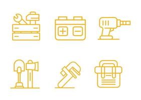 vector ontwerp gereedschap vorm icon set