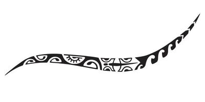 tattoo maori-ontwerp. etnische oosterse sieraad. kunst tribale tatoeage. vector schets van een tattoo maori.