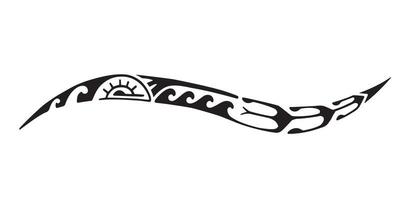 tattoo maori-ontwerp. etnische oosterse sieraad. kunst tribale tatoeage. vector schets van een tattoo maori.