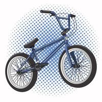 blauwe fiets vector