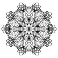 mandala-ontwerp voor kleurboeken. vintage mandala decoratieve ronde ornamenten. vector