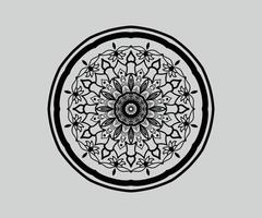 islamitische bloemen Indiase mandala ontwerp gratis vector