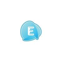 e alfabet letter logo kleur voor de kleurovergang ontwerp logo pro vector bestand