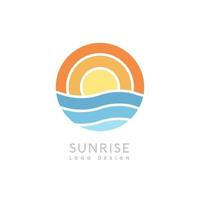 zonsopgang creatieve logo vector voor bedrijven