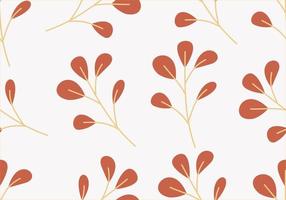 botanisch naadloos patroon met bladeren. bloemen abstract printontwerp voor behang, inpakpapier of stof. vector hand getekende achtergrond. hawaiiaanse stijl, herfststijl, strandstijl.
