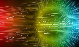 eye cyber circuit toekomstige technologie concept achtergrond vector