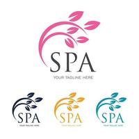 spa schoonheid logo vector