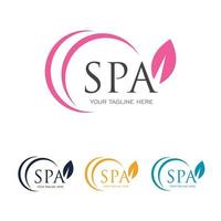 spa schoonheid logo vector