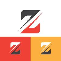 letter z in lijntekeningen vector logo-ontwerp