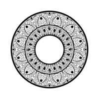 bloemen sier mandala achtergrondontwerp vector