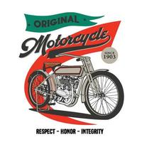 originele motorposter vector