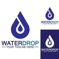 waterdruppel logo sjabloon vector illustratie ontwerp