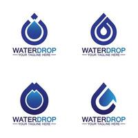 waterdruppel logo sjabloon vector illustratie ontwerp