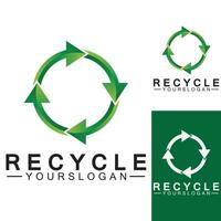 groene pijl recycle logo vector pictogrammalplaatje