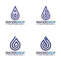 waterdruppel logo sjabloon vector illustratie ontwerp