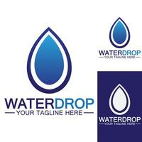 waterdruppel logo sjabloon vector illustratie ontwerp