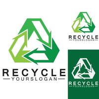 groene pijl recycle logo vector pictogrammalplaatje