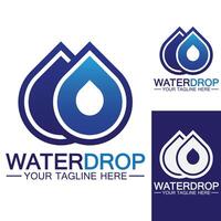 waterdruppel logo sjabloon vector illustratie ontwerp