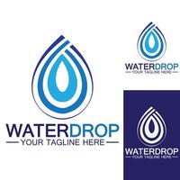 waterdruppel logo sjabloon vector illustratie ontwerp