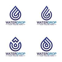 waterdruppel logo sjabloon vector illustratie ontwerp