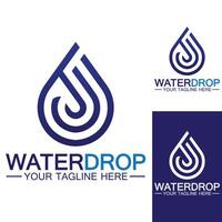 waterdruppel logo sjabloon vector illustratie ontwerp