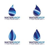 waterdruppel logo sjabloon vector illustratie ontwerp