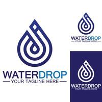 waterdruppel logo sjabloon vector illustratie ontwerp