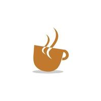 een kopje koffie logo vectorillustratie vector