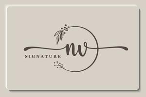 luxe handtekening logo-ontwerp. handschrift vector logo ontwerp illustratie afbeelding