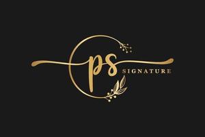 handtekening logo ontwerp vector