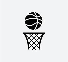 basketbal pictogram vector logo ontwerpsjabloon