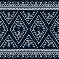 donkerblauw geometrische etnische patroon voor achtergrond of behang en kleding,rok,tapijt,behang,kleding,inwikkeling,batik,stof,kleding, met donkerblauwe driehoek vector illustratie