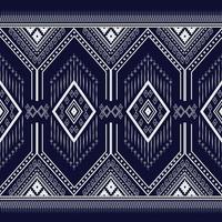 geometrische etnische textuur borduurwerk driehoek op donkerblauwe achtergrond of behang en kleding,rok,tapijt,behang,kleding,inwikkeling,batik,stof, gele stippen textuur vector, illustratie stijlen vector