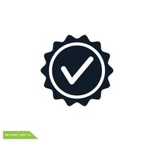 medaille pictogram vector logo ontwerpsjabloon