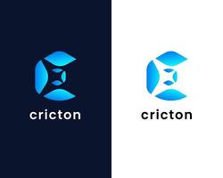 letter c modern logo ontwerpsjabloon vector