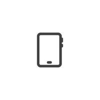 smartphone lijn icoon. lineair stijlteken voor mobiel concept en webdesign. smartphone overzicht vector pictogram. symbool, logo afbeelding. vectorafbeeldingen