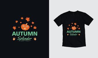 herfst vector citaten. illustratie voor prints op t-shirts. herfst hand getekende illustratie met hand belettering.