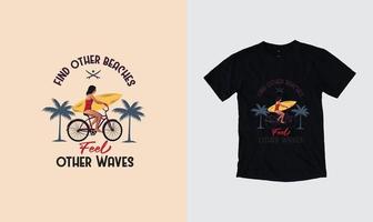 zomers grafisch t-shirtontwerp, stijlvolle t-shirts en trendy kledingontwerpen met belettering en printbare vectorillustratieontwerpen. vector