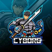 cyborg esport-mascotte vector