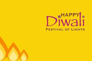 gelukkige diwali festival van lichten achtergrond. vector