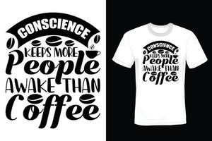 koffie t-shirt ontwerp, vintage, typografie vector