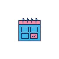 zakelijke moderne kalender pictogram vector