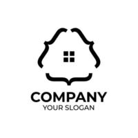 slim huis logo ontwerp vector